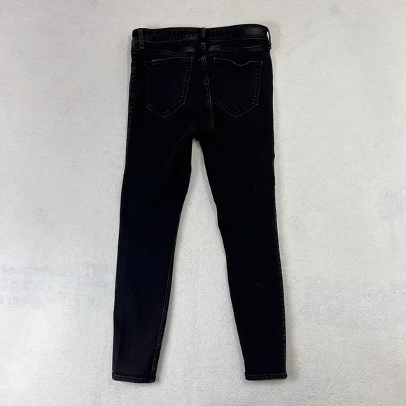 Abercrombie & Fitch Size 29/8 Harper Mid Rise Jean Legging Stretch Black - Picture 3 of 10